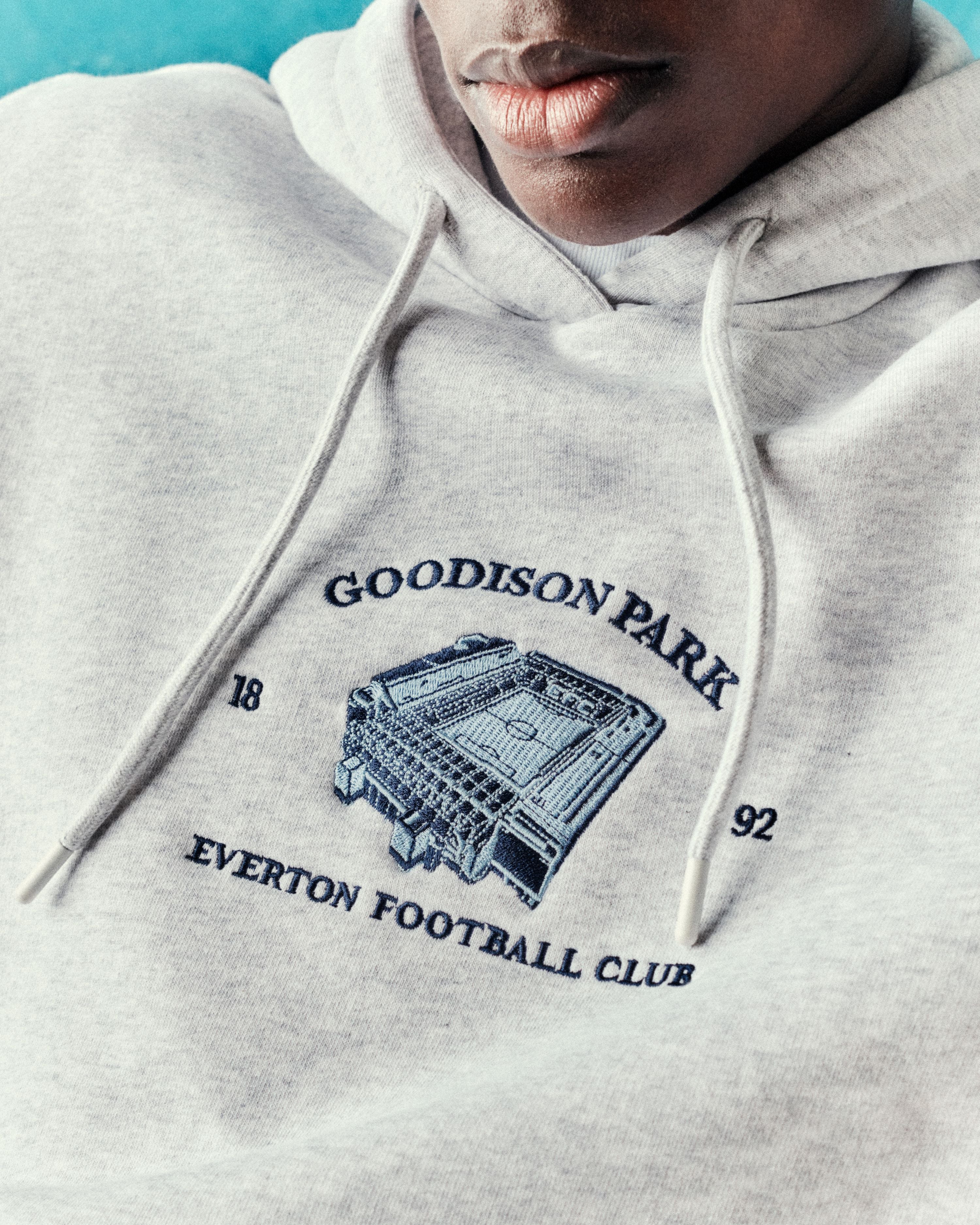AOF x Everton Goodison Park Embroidered Hoodie | Art of Football