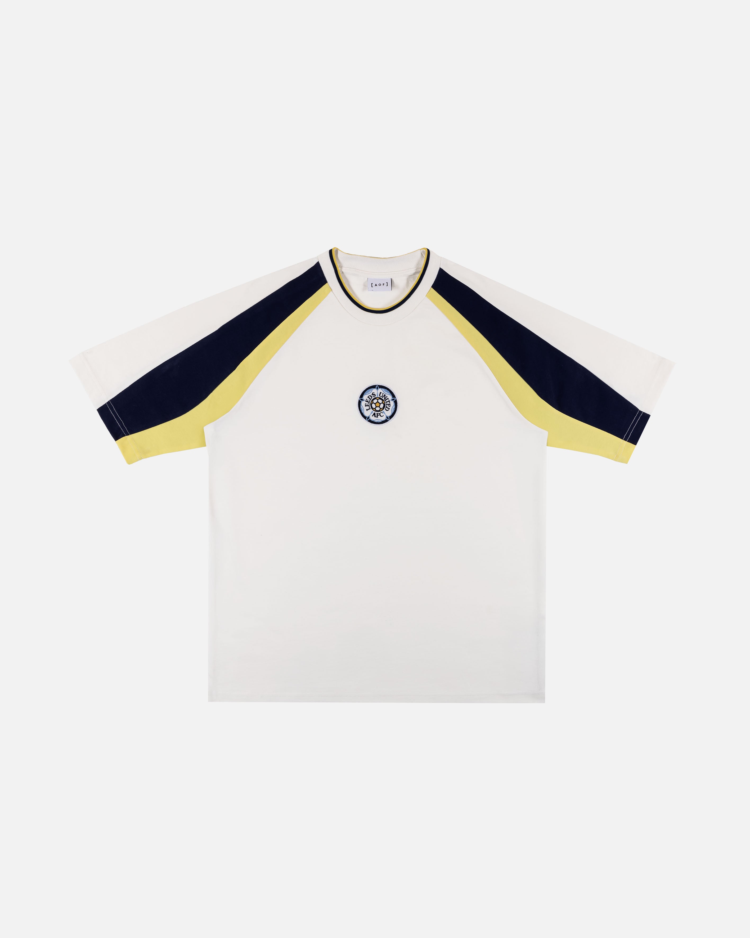 AOF x Leeds 90s Oversized Panelled T-shirt | Art of Football