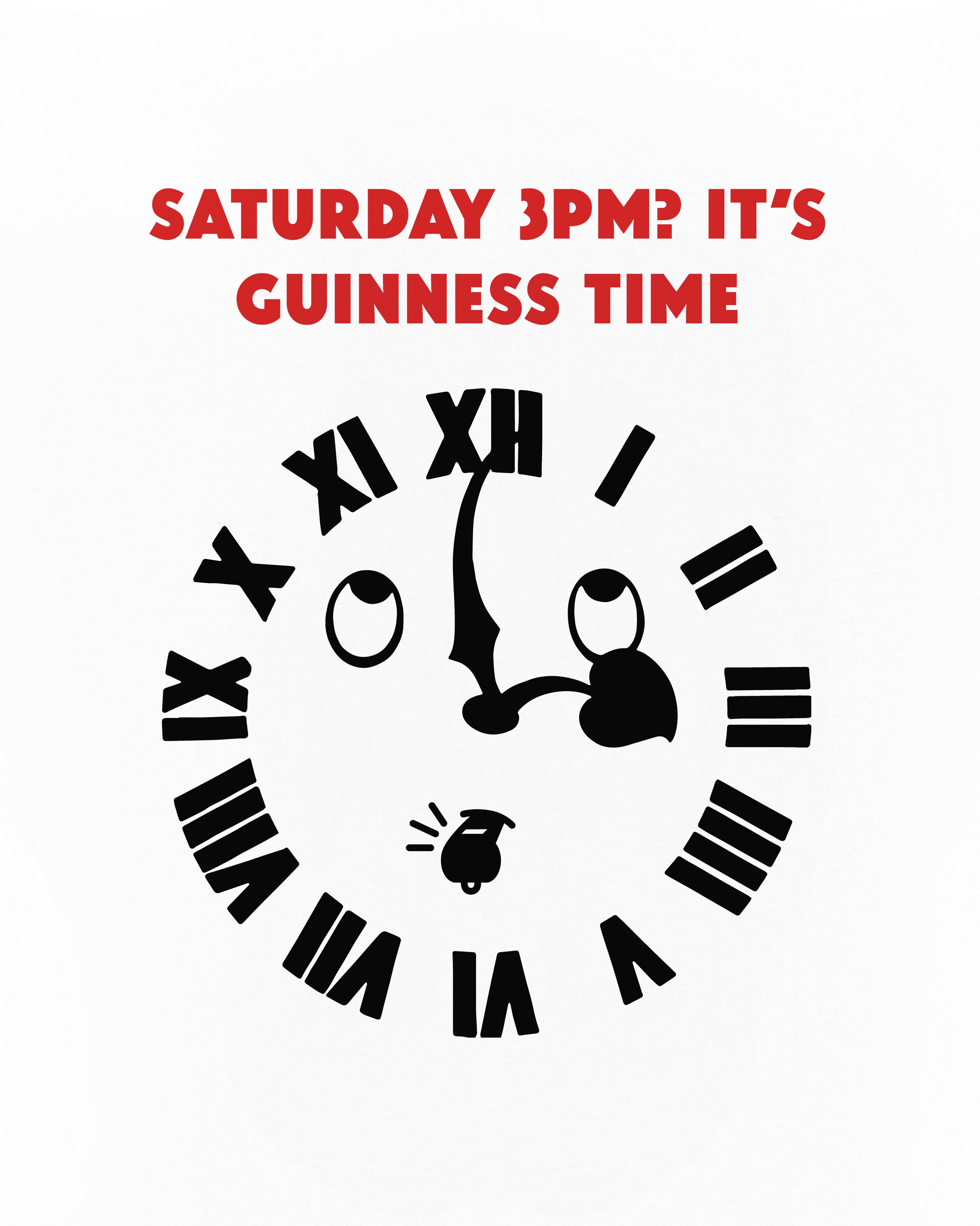 ART OF It's Guinness Time Tee | White Graphic Football T-shirt