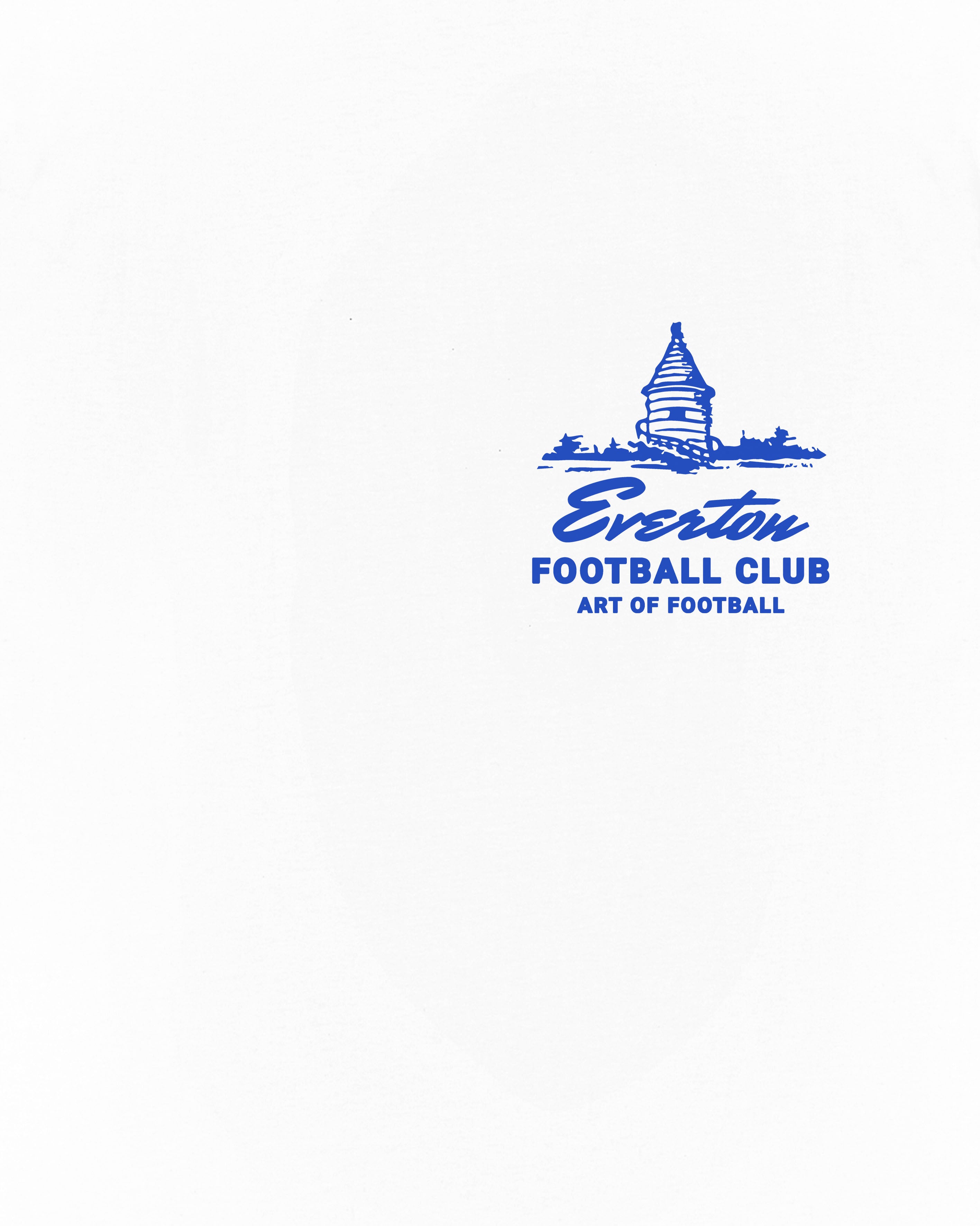 ART OF Football x Everton Tower Tee | AOF x EFC White Graphic T-shirt