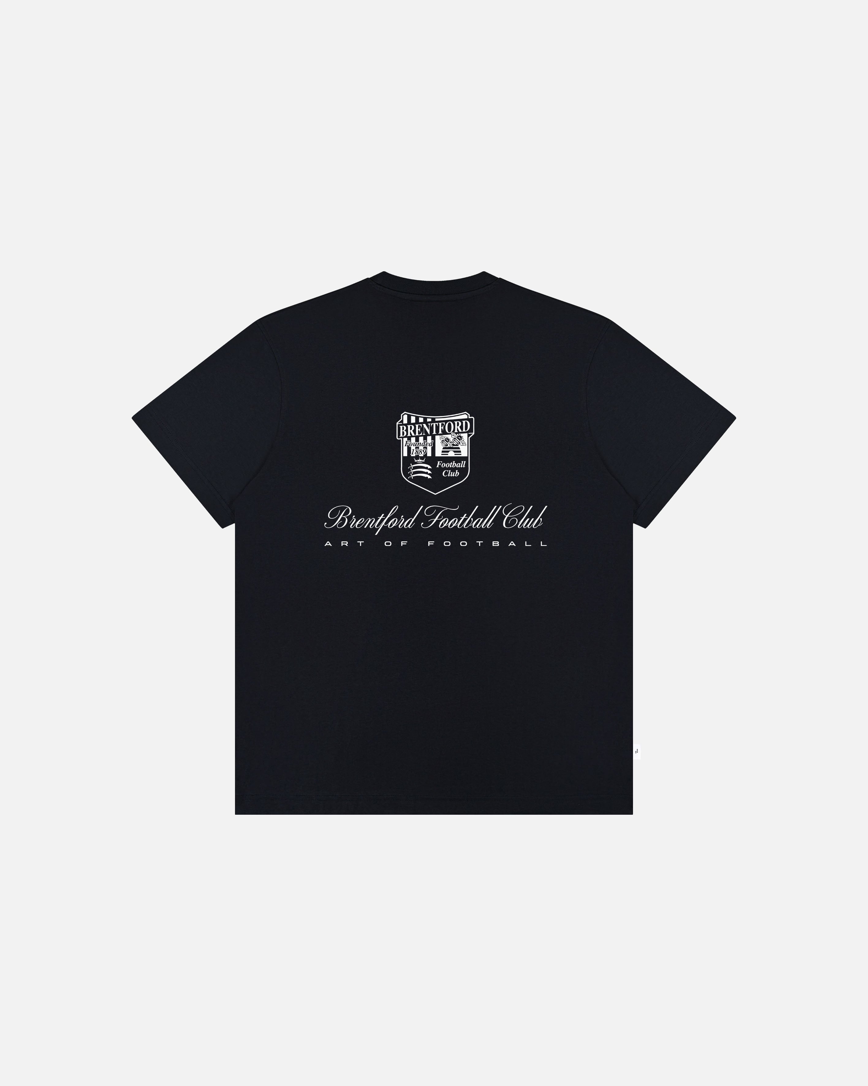 ART OF x Brentford Heritage Tee | Black Graphic Football T-shirt