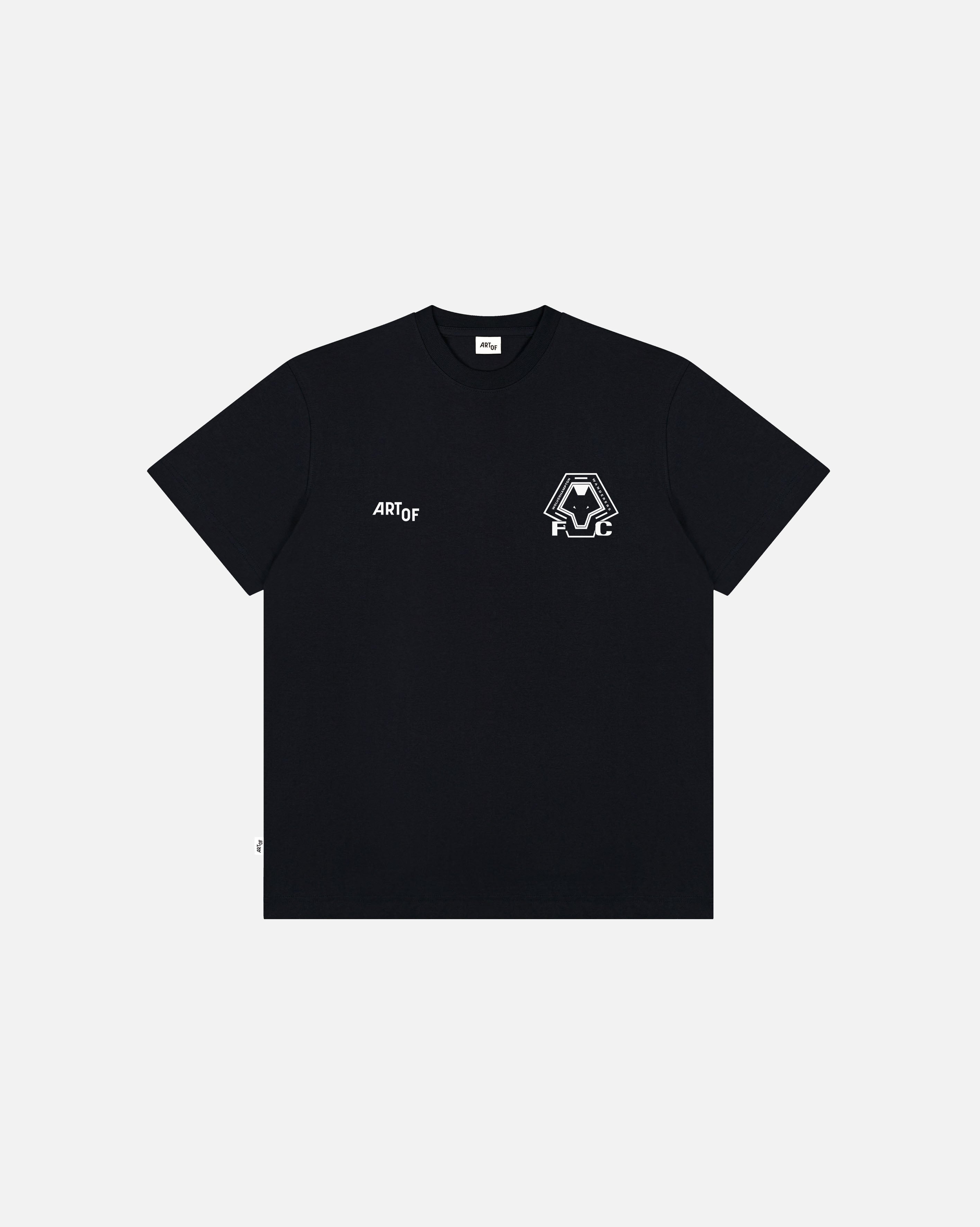 ART OF x Wolves Heritage Tee | Black Graphic Football T-shirt